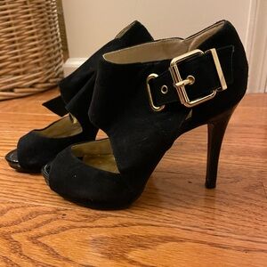 Nine West Open Toe Black Heel